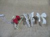6Pcs Golden Hair Clamp Hair Claw Hair Clips w/White Beads 6Pcs Golden Hair Clamp Hair Claw Hair Clips w/White Beads