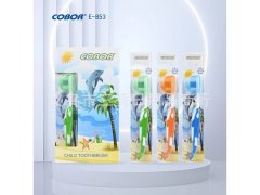 (image for) 12Pcs Dolphin Clean Morning Toothbrushes for Kids w/Protect Cover