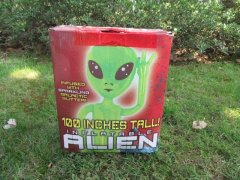 (image for) 100 Inches Tall Inflatable Alien Glitter Blow Up Toy