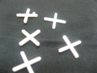 5Pkts x 500 Tile spacers wall &floor long leg easy snap 1.5mm
