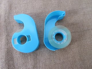 (image for) 2Sheets x 2Pcs Clear Tape With Dispenser Home Office Supplies