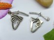 50sets Metal Wave Triangle Toggle Clasp yw-ac-tc84 (image for) 50sets Metal Wave Triangle Toggle Clasp yw-ac-tc84