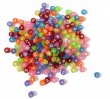 1200Pcs Transparent Frosted Colorful Flat Round Letter Beads Jewelry Making 7mm (image for) 1200Pcs Transparent Frosted Colorful Flat Round Letter Beads Jewelry Making 7mm