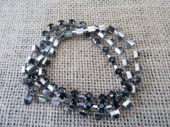 (image for) 50Strand Black Rhinestone Chain Trimming Sparkly Sewing Craft DI