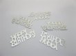 (image for) 2400pcs Silvery "Happy Birthday" Party Table Decoration Confetti