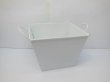 10X Square Tin Bucket with Handles for Wedding Favor - White (image for) 10X Square Tin Bucket with Handles for Wedding Favor - White