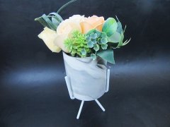 (image for) 1Set Bath Artificial Rose Soap Flower w/Display 22cm High Mother