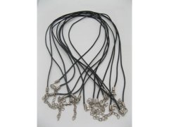 (image for) 100 Black Waxen Strings With Connector For Necklace
