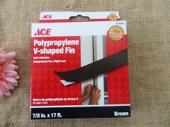 1Pc x 5m Self Adhesive Polypropylene V Shaped Fin Seal Strip Tap