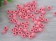 (image for) 2000 New Pink Plastic Barrel Pony Beads 6x8mm