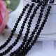 10Strands X 72Pcs Black Facted Glass Crystal Beads 8mm Dia