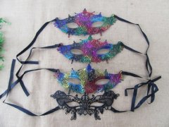 (image for) 12Pcs Unique Handmade Lace Costume Masks for Women Mixed
