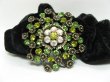 1Pc Chic Designer Hair Clips,Rhinestone Floral Clip