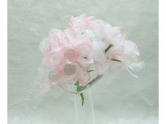 12Bundle Pink Craft Scrapbooking Wedding Decor Flower 10cm Long