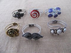 (image for) 12Pcs Various Bangle Bracelet 6cm Dia.Assorted