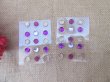 (image for) 12Sheets x 15Pcs Adhesive Gemstone Stickers Paper Scrapbooking