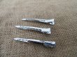 (image for) 24Sheets X 3Pcs Hair Clips Base Jewelry Finding 70mm Long