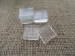 50Pcs Clear Cube Glass Magnifying Cabochon Tiles Beads 21x21x5mm (image for) 50Pcs Clear Cube Glass Magnifying Cabochon Tiles Beads 21x21x5mm