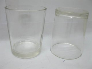 144X Transparent Glass Tea Light Holder Wedding Favor