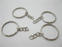 500 Metal Key Rings With Chains 25mm 500 Metal Key Rings With Chains 25mm