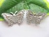 1000 Cute Silvery Butterfly Embellishments Trims jew-r162
