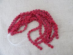 10Strands x 26Pcs Red Peace Gemstome Beads 15x3mm 10Strands x 26Pcs Red Peace Gemstome Beads 15x3mm