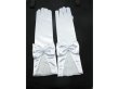 (image for) 1Pair White Wedding Bowknot Bridal Gloves 37cm