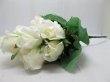 (image for) 1X Bridal Bouquet Holding Flowers Wedding 12-Heads White