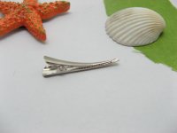 200Pcs Oxhorn Hair Clips Base Barrette Finding 76mm Long