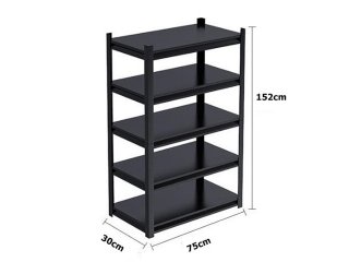 5 Layer Shelf Storage Kitchen Garage Shelving Rack 75x30x152cm
