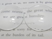 50Pcs Clear Round Glass Magnifying Cabochon Tiles 25mm Beads