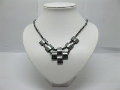 12 Hematite Beaded Necklaces with Lobster Clasp 12 Hematite Beaded Necklaces with Lobster Clasp