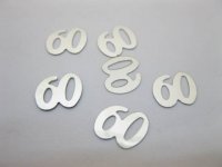 5100Pcs Age "60" Party Table Decoration Confetti Silver