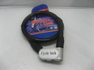 1Pc New Cycle Lock Steel Cable Bicycle Mountain Bike w/2 Keys