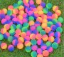 100X Frosted Rubber Bouncing Balls 30mm Mixed Color