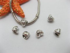 20pcs Tibetan Silver Heart Beads European Design Yw-pa-mb86 20pcs Tibetan Silver Heart Beads European Design Yw-pa-mb86
