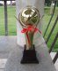 1Pc Golden Plated Trophy Cup Novelty Achievement Award 34cm High