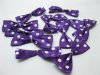 500X Purple Bowknot Bow Tie Decorative Embellishments