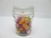 48X Mini Glass Candy Jar with Lid 11.5x8x7cm
