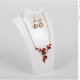 1X White Acrylic Necklace Display Bust Stand 21cm High 1X White Acrylic Necklace Display Bust Stand 21cm High
