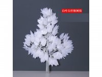 12X Artificial White Banyan Leaves Wedding Favor