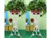 1Set 1-layer Flower Plant Display Stand Holder Home Garden Decor