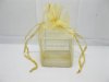 12Pcs Ivory Metal Wire Candy Basket w/Bag Wedding Favor 12Pcs Ivory Metal Wire Candy Basket w/Bag Wedding Favor