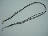 100 Black Multi-stranded Waxen Strings For Necklace 100 Black Multi-stranded Waxen Strings For Necklace