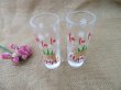 6x4Pcs Reindeer Tall Shot Glass Cup Christmas Dinner Cup Party F