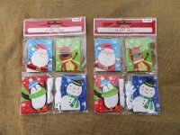 6Packs x 16Pcs Christmas Holiday Card Gift Tags Assorted