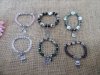 12Pcs Elastic Glass Beaded Bracelet With Owl Etc Dangle 12Pcs Elastic Glass Beaded Bracelet With Owl Etc Dangle