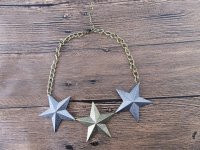 12Pcs Popular Simple Chain Necklace with Star Charms