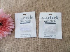 12Sheets x 5Pairs Clear Disc Backs Earring Back Stopper 12Sheets x 5Pairs Clear Disc Backs Earring Back Stopper