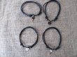 12Packs Fashion Leather Drawstring Lock & Key Pendant Bracelets